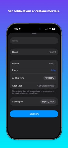 Repeaters: Track Repeat Todos screenshot