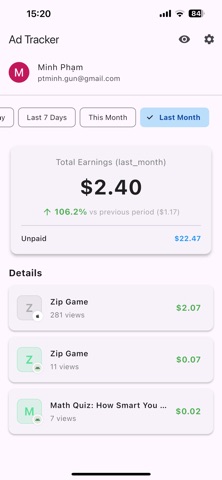 AdStats: Revenue Tracker screenshot