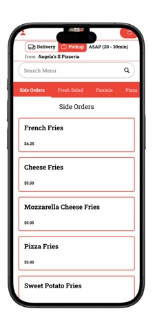 Angelas II Pizzeria iPhone screenshot