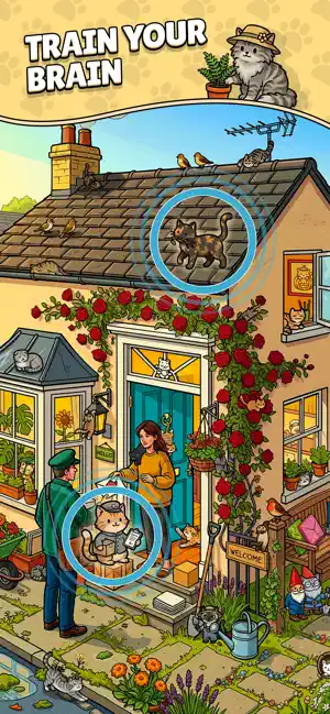Find The Cat 2 - Spot It! iPhone screenshot 2