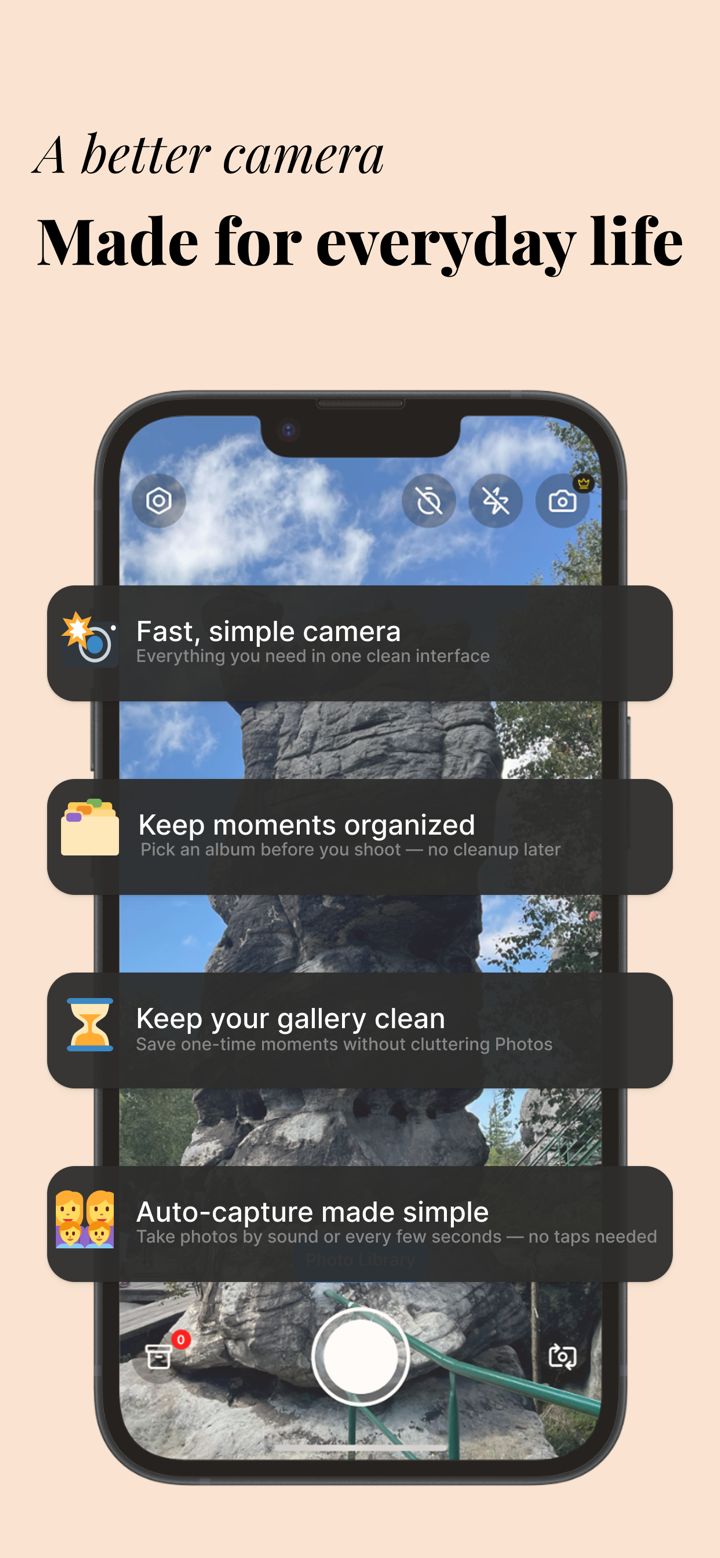CapTick: Everyday Camera screenshot 1