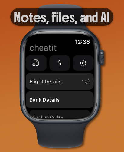 CheatIt: Watch Notes & AI