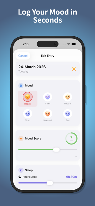 MoodForecast — Mood Tracker Screenshot 4 of 6