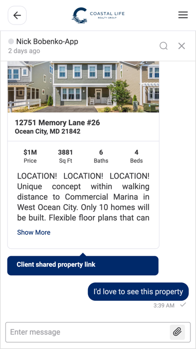 Coastal Life Realty Group Screenshot