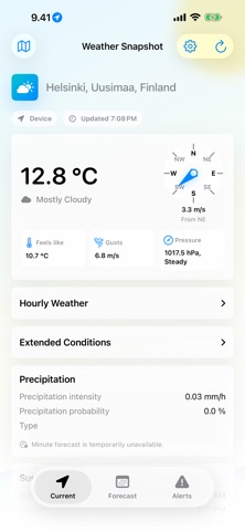 Weather Snapshot Screenshot 1 of 3
