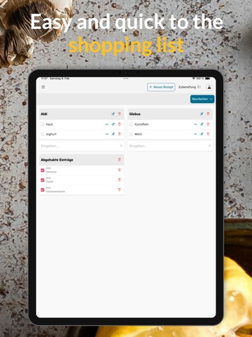 Cookbook Manage & save recipes iPad screenshot