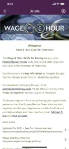 Wage and Hour Guide screenshot #2 for iPhone