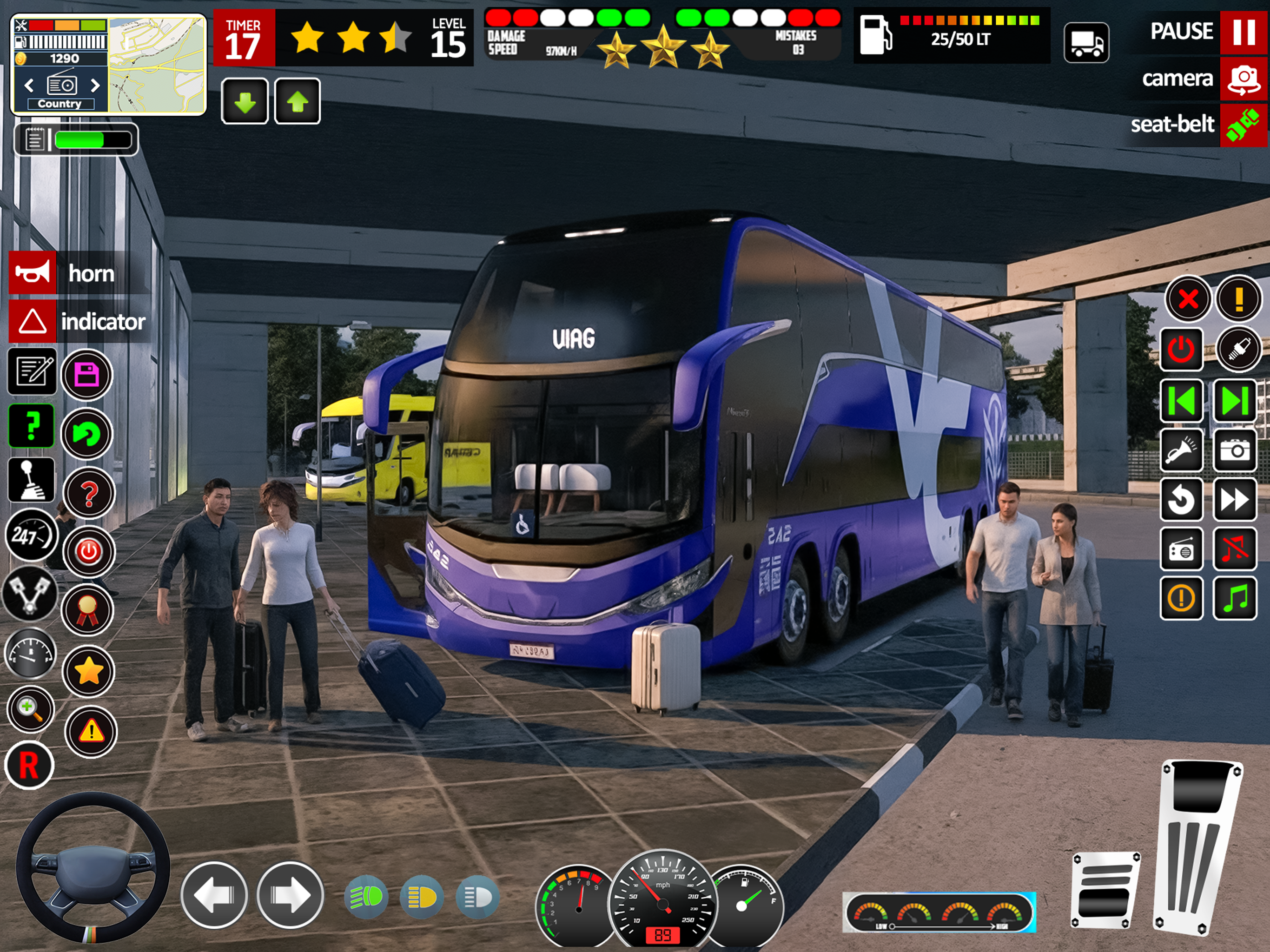 US Coach Bus Driving Games 3D