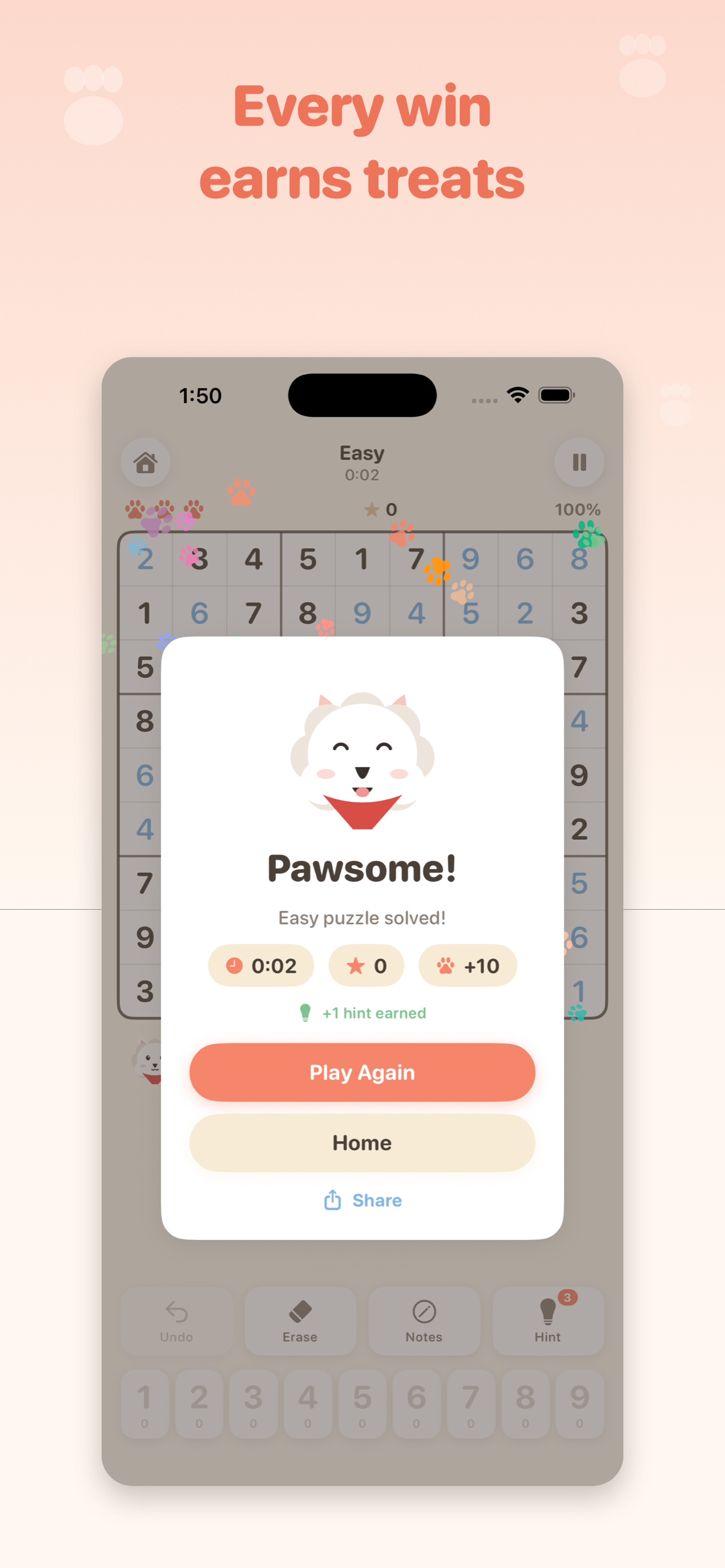 Pawdoku: Cute Dog Sudoku screenshot 3
