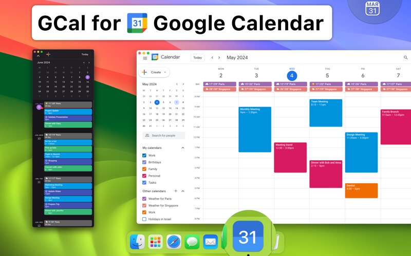 Screenshot #1 for GCal for Google Calendar