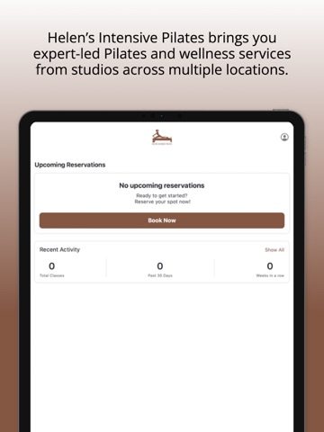 Helen's Pilates iPad screenshot