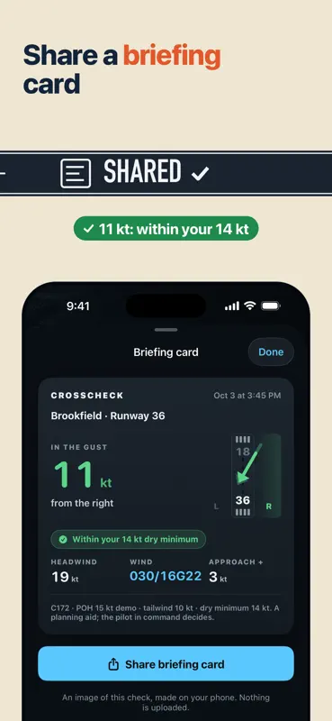 Crosscheck Crosswind Rechner screenshot 6 of 8