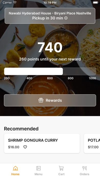 Hyderabad House - Nashville iPhone screenshot 1 - Food & Drink app