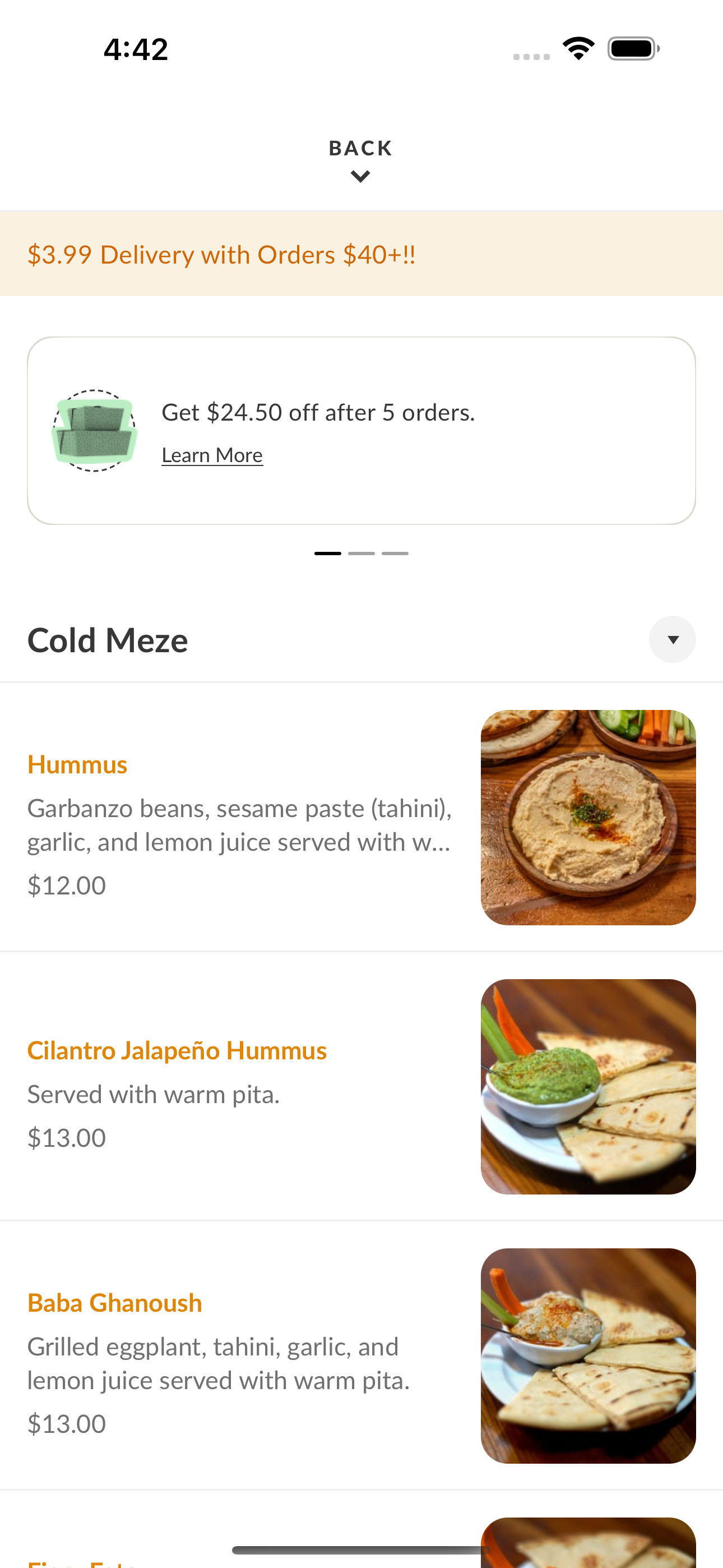 Meze Delivery screenshot 3