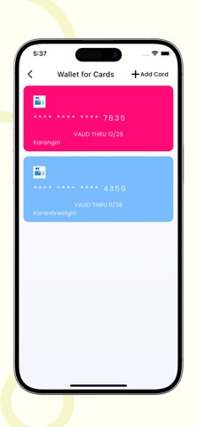 NFC Reader - Bank Card Wallet iPhone screenshot