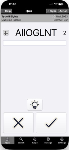 NASPA Zyzzyva Mobile Screenshot 1 of 10