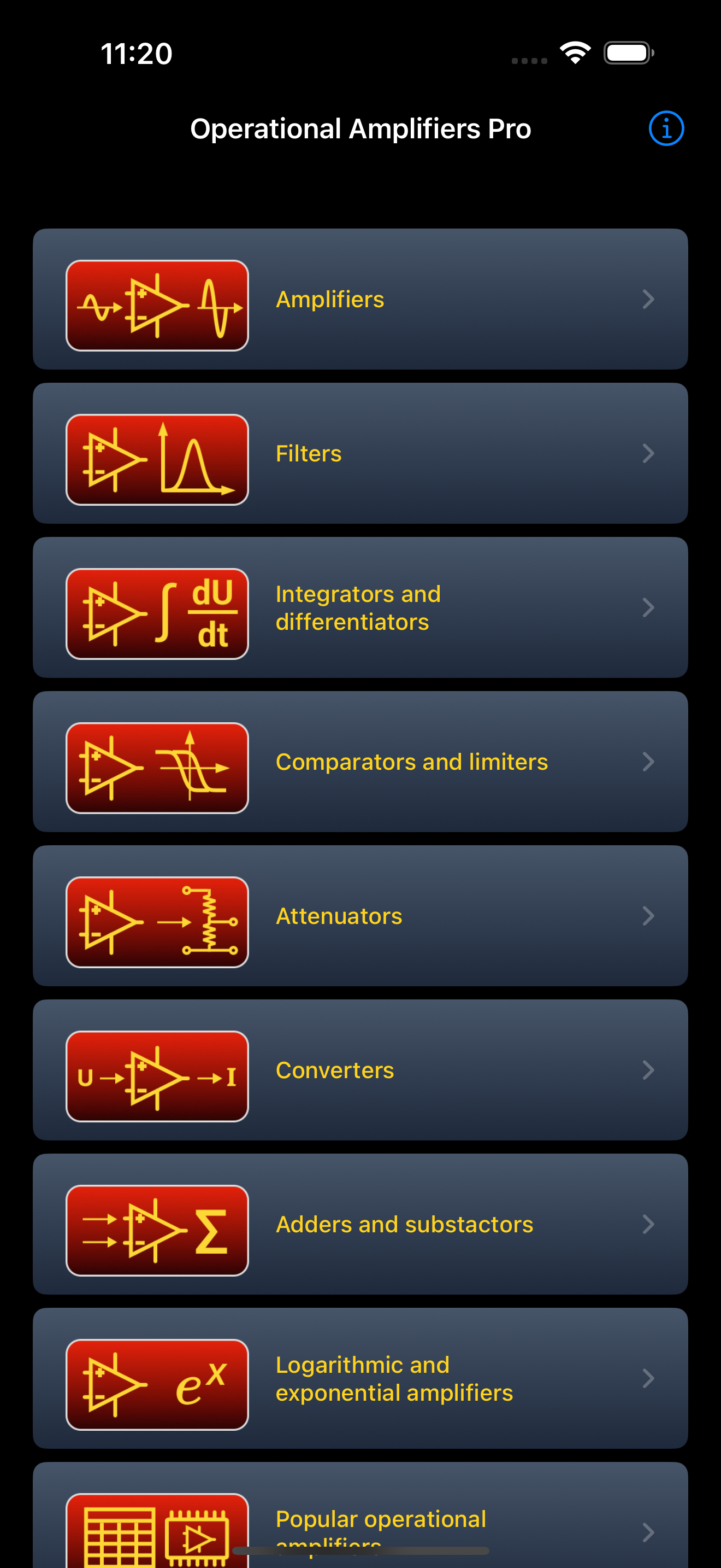 Operational Amplifiers Pro screenshot 9