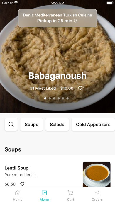 Deniz Mediterranean Cuisine iPhone screenshot 2 - Food & Drink app