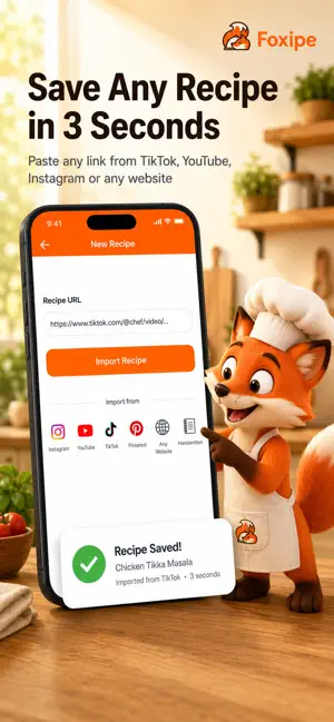 Foxipe - AI Recipe Manager screenshot 1