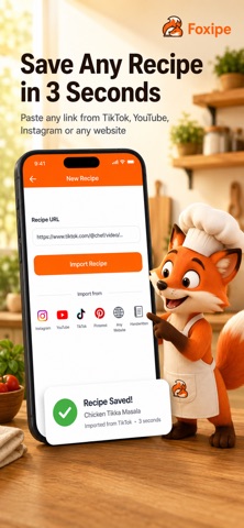 Foxipe - AI Recipe Manager Screenshot 1 of 9