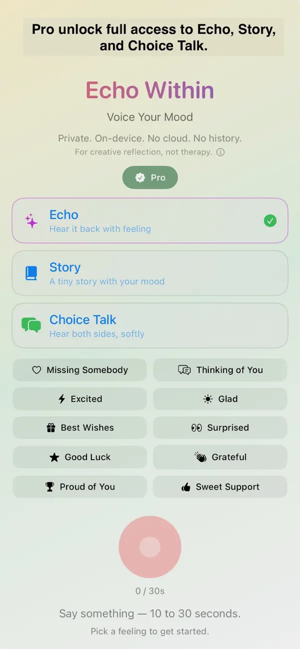 Screenshot #1 pour Echo Within