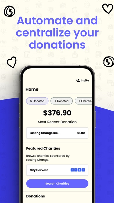 Lasting Change: Charity Donate Screenshot