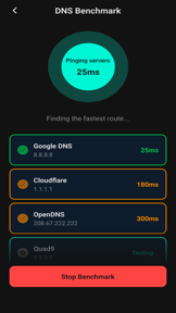 DNS Benchmark: Speed Test screenshot