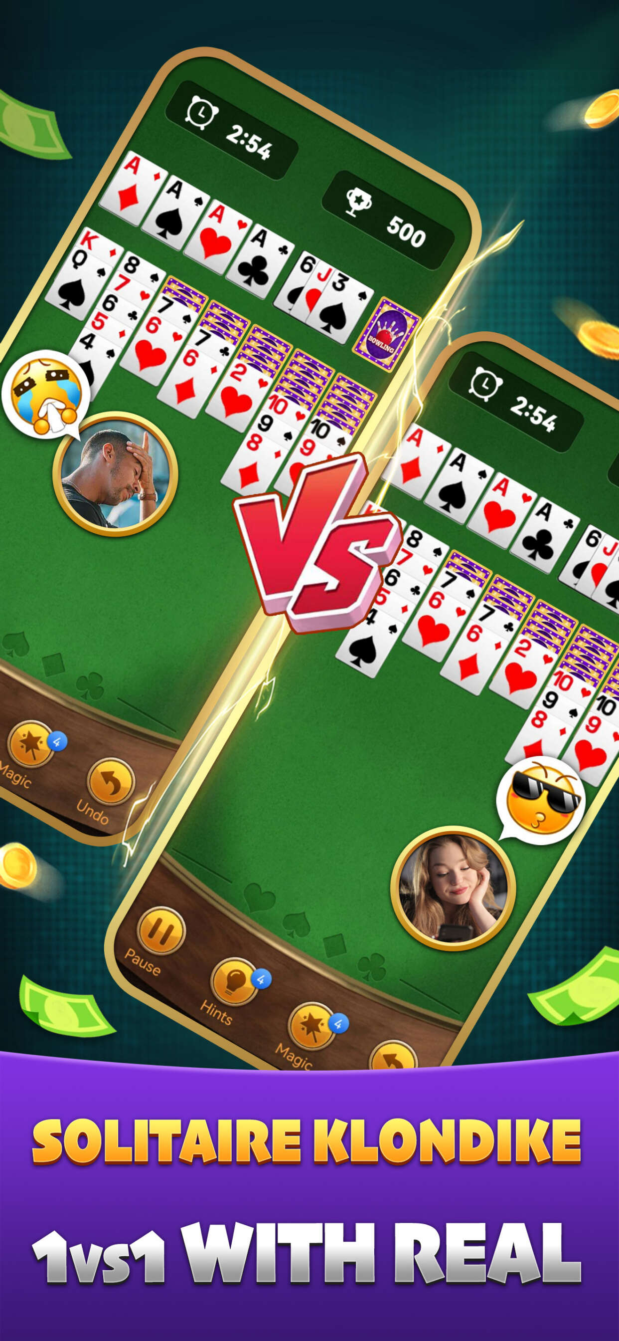 Solitaire Klondike - Win money
