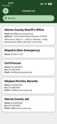 Warren County Sheriff Iowa Screenshot 2 of 3
