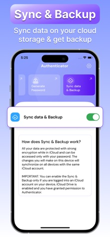 Authenticator app, 2FA and MFA iPhone screenshot