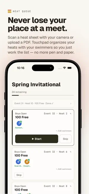 Touchpad: Swim Coach Tools screenshot 3