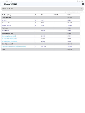 HungVuong Healthcare iPad screenshot 8