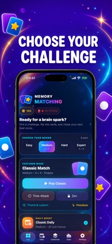 Memory Matching: Flip Cards iPhone screenshot