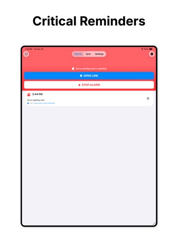 Cannot Ignore - Super Alarms iPad screenshot