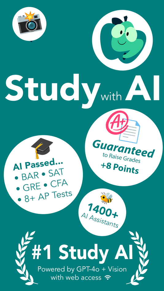 #2. StudyAI - Web & Photo AI Tutor (iOS) 게시자: ACApplications, LLC
