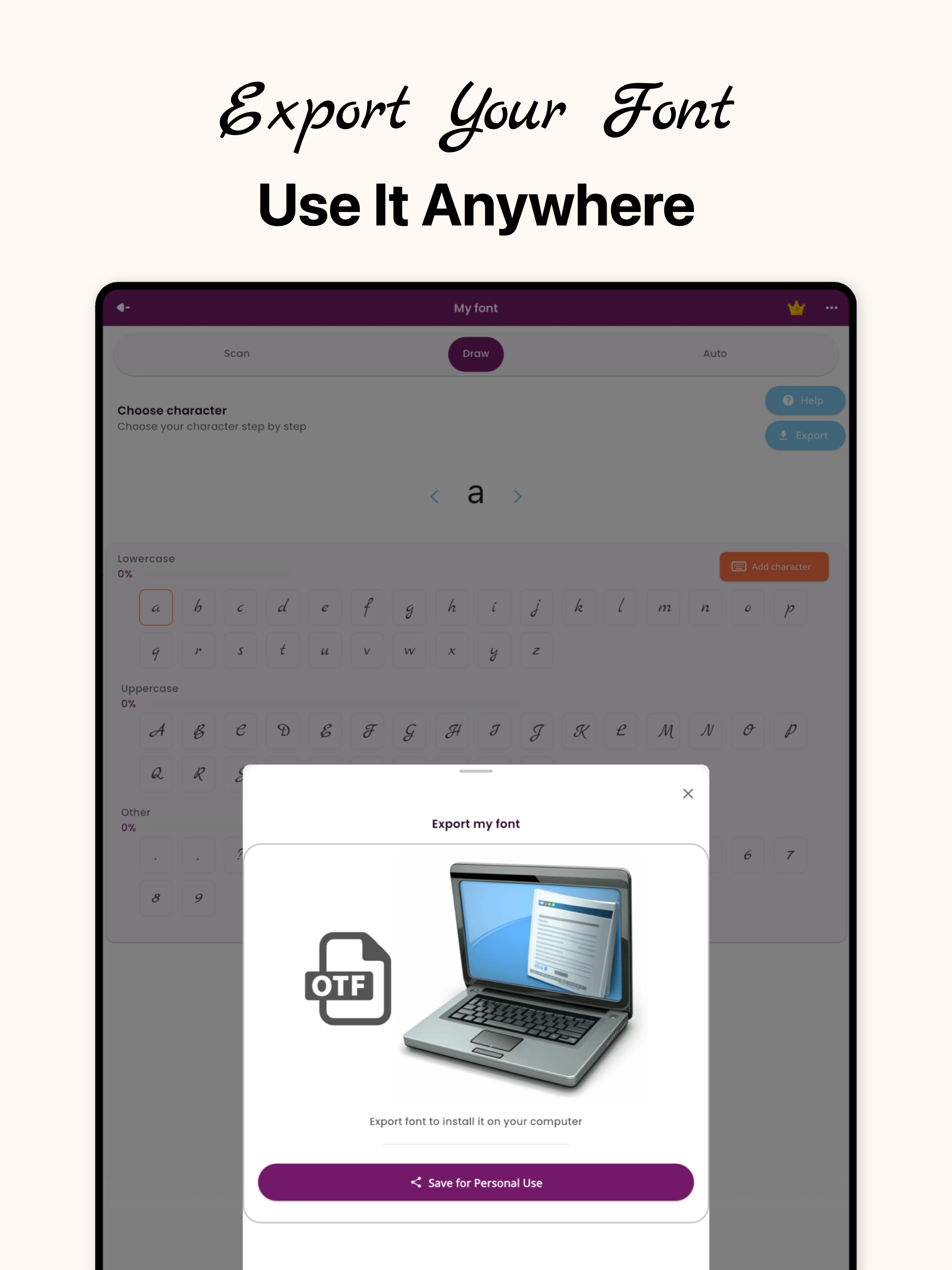 Calligrapher: Handwriting Font screenshot 14