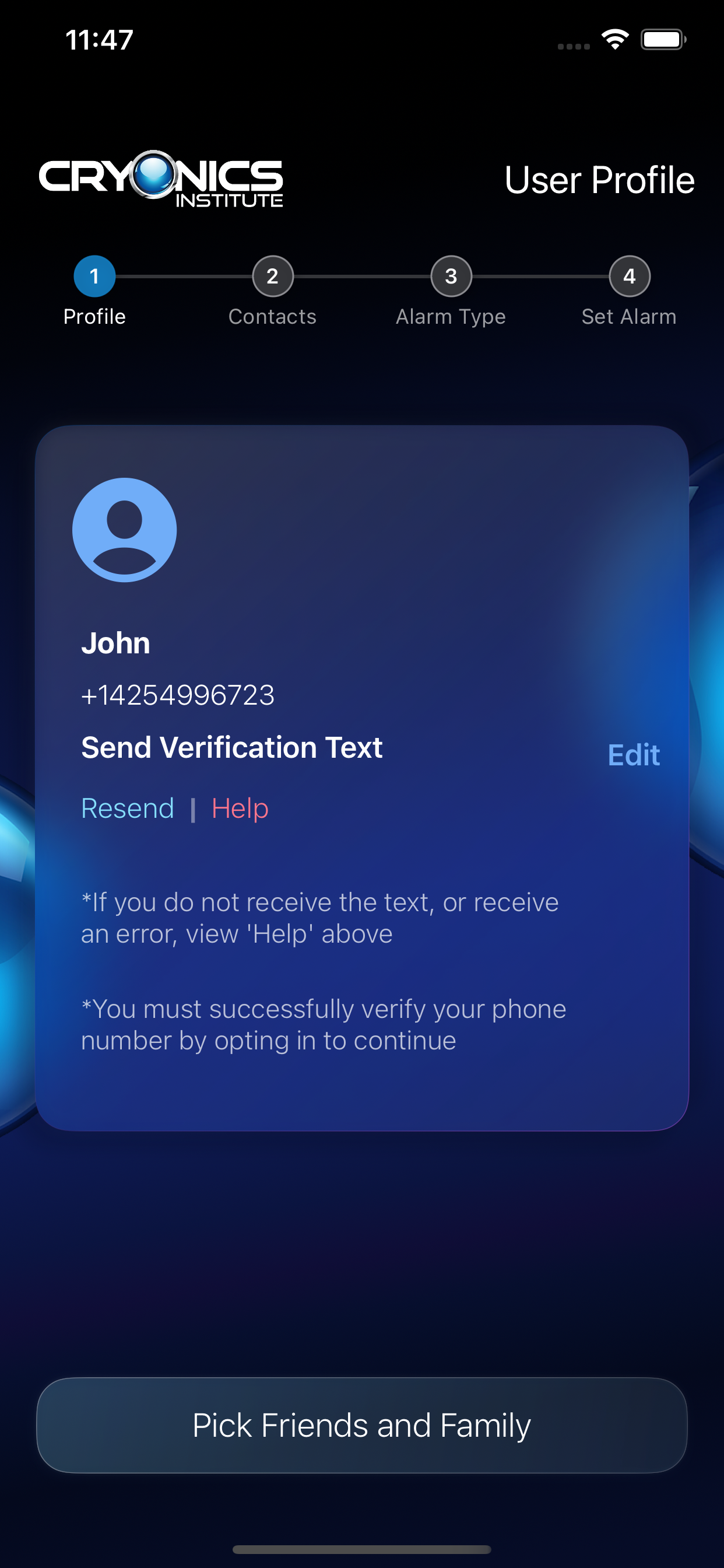 Cryonics Institute Check-In screenshot 8