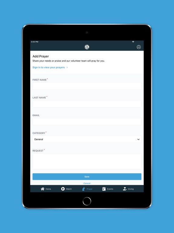 Houston's First Baptist Church iPad screenshot 3 - Lifestyle app