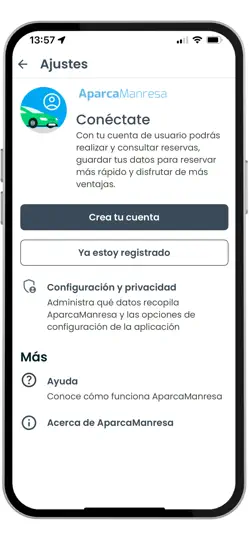Captura de pantalla de Aparca Manresa en iPhone 2