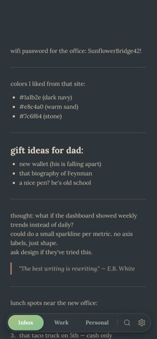 Benchpad — Scratchpad Notes screenshot