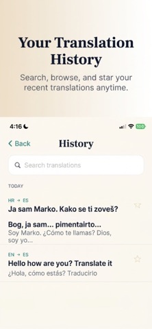 Tarjuma: Translate & Speak iPhone screenshot