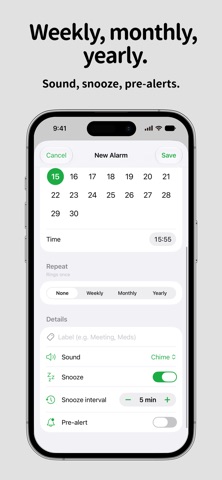 Toki - Date & Time Alarm Screenshot 2 of 5