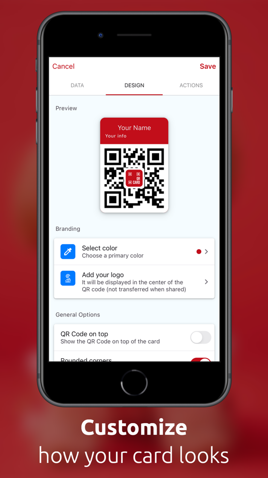 #3. QRcard - digital business card (iOS) 作者: Lukas Hechenberger
