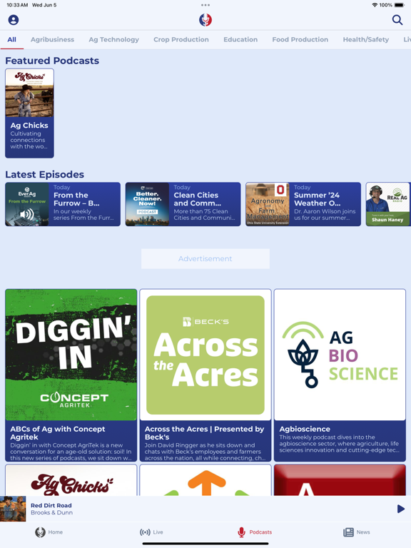 AgriAmerica iPad screenshot 5 - Entertainment app