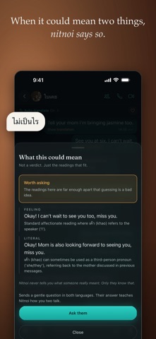 Nitnoi: Hear Thai, Read Yours iPhone screenshot 3