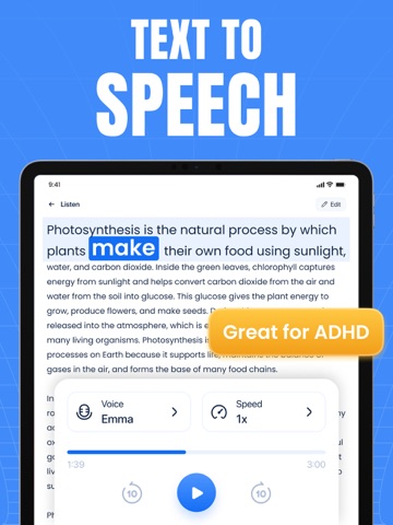 Text to Speech, Voice Reader iPad screenshot