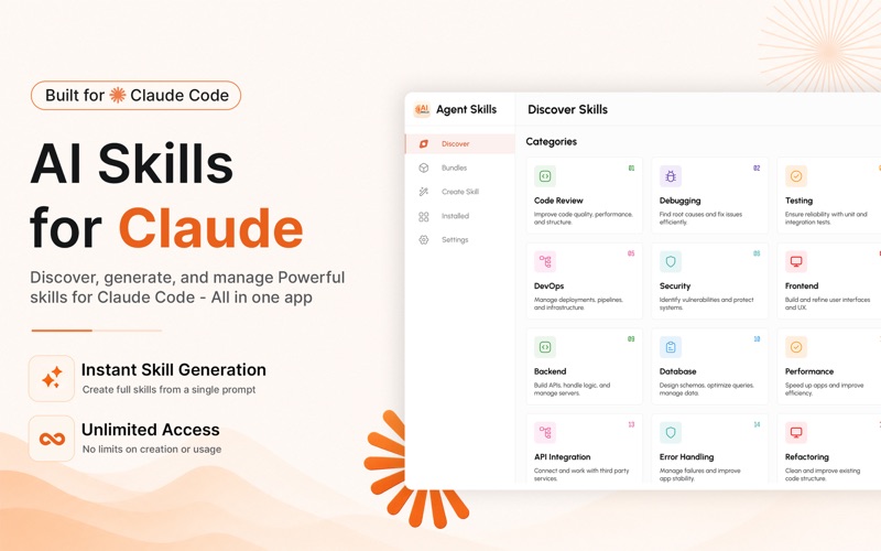 AI Skills for Claude Code iPhone screenshot