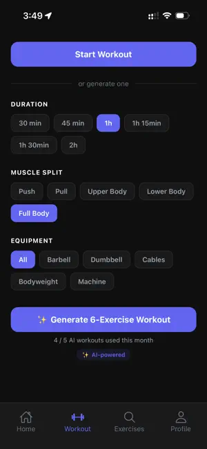 Repflows - AI Workout Tracker screenshot 2