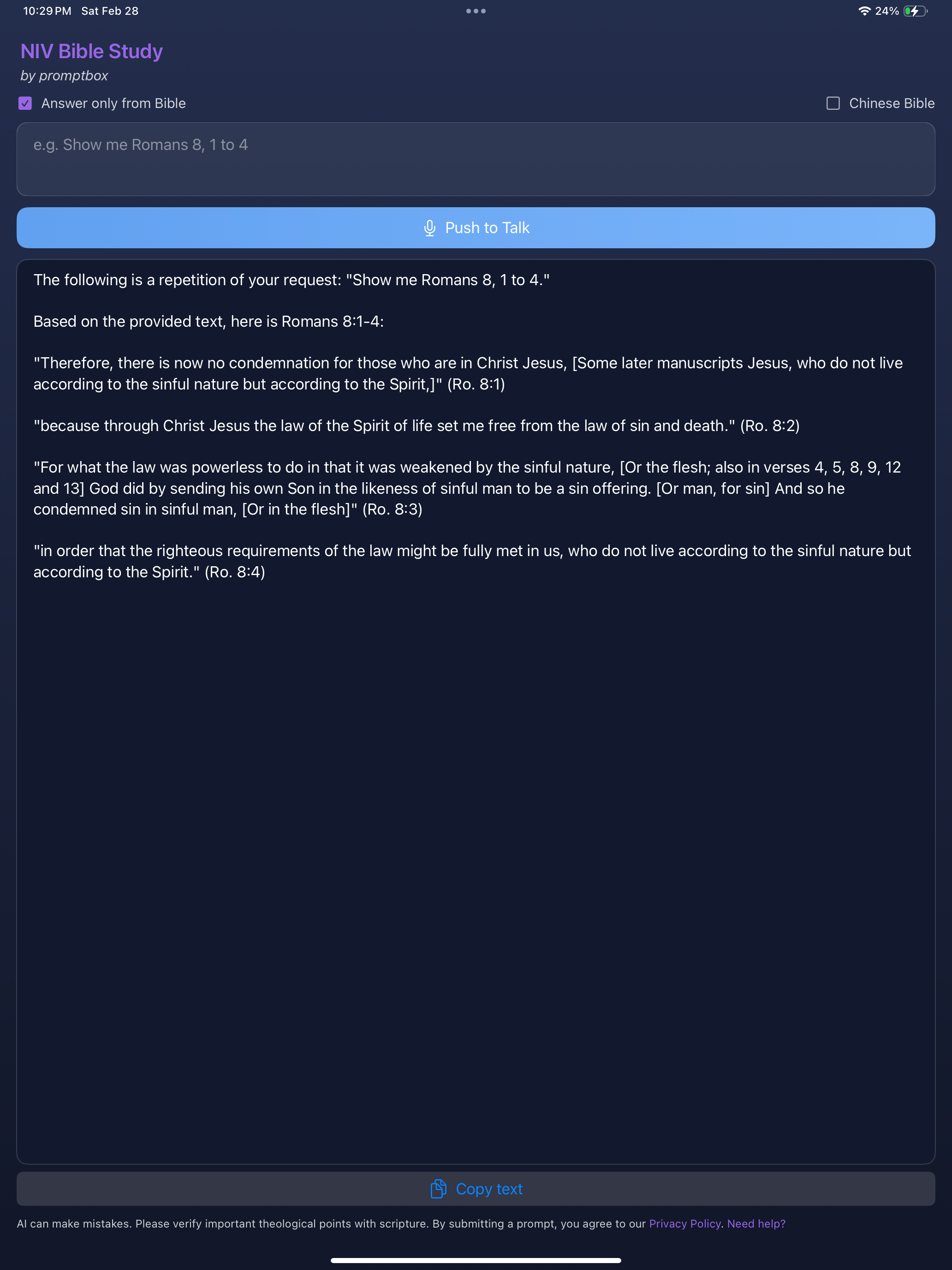AI Bible Study