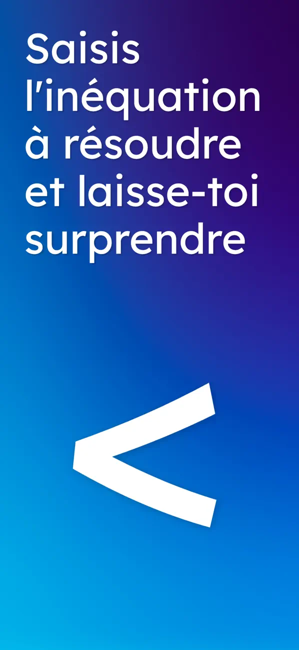 Screenshot #1 pour Résous Inéquations & Systèmes